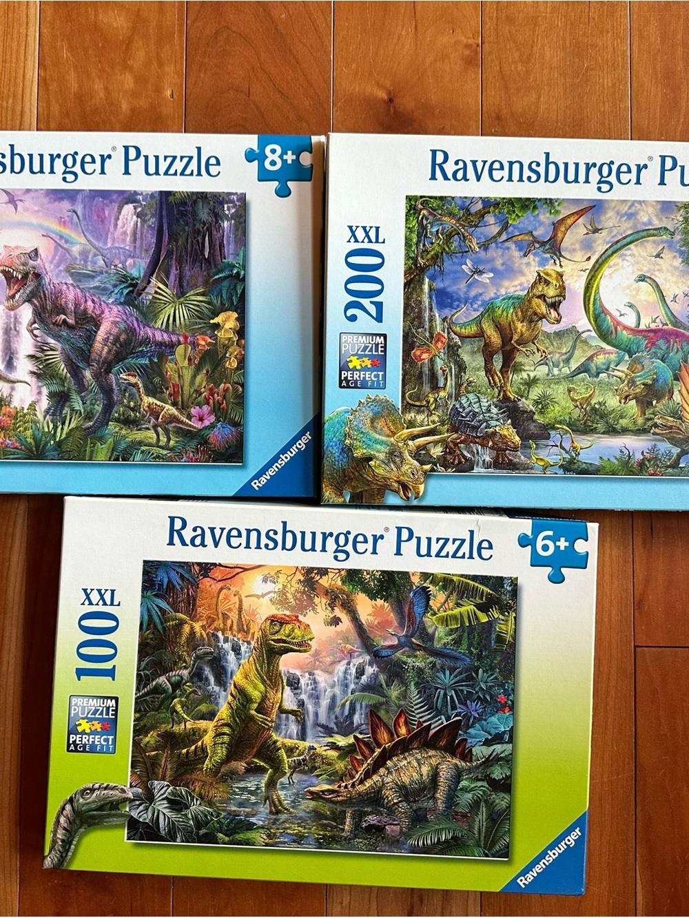 Ravensburger Dinosaur Puzzle Set - Blue, Green, Purple